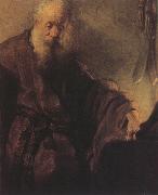 Rembrandt, St Paul at his Writing-Desk (mk33)